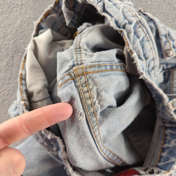 Vintage Levis SilverTab Loose Jeans Fits 26x28 Light Blue Distressed Y2K - Picture 9 of 16
